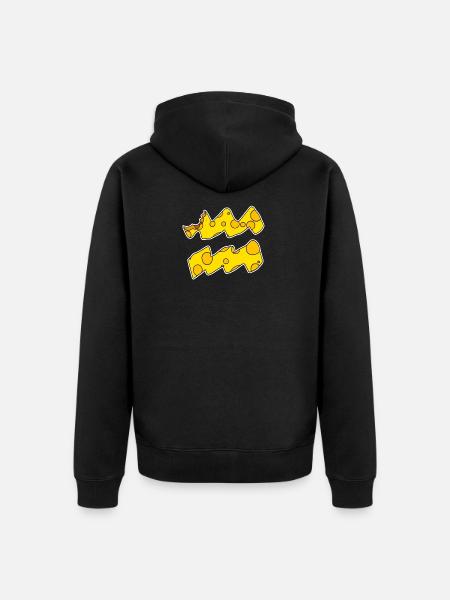 Sternzeichen Wassermann Symbol - Unisex Premium Bio Zip Hoodie - Schwarz