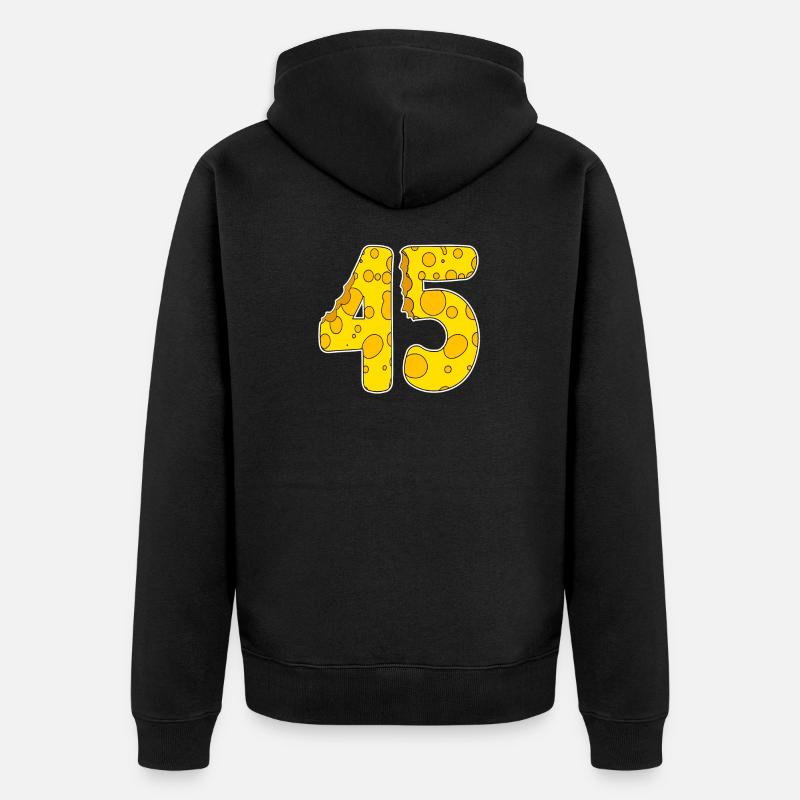 45 ans de Lustig Käse - Veste à capuche bio Premium Unisexe - noir
