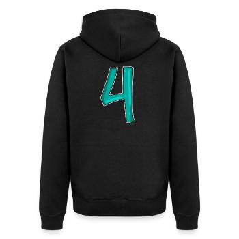 4 - Veste à capuche bio Premium Unisexe - noir - Dos - Nico (187cm)