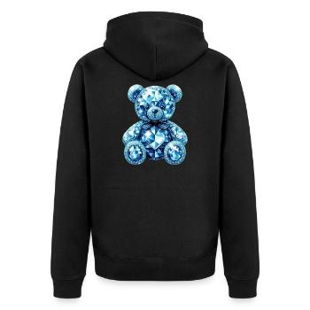 Diamant Ours en cristal Diamants - Veste à capuche bio Premium Unisexe - noir - Dos - Nico (187cm)