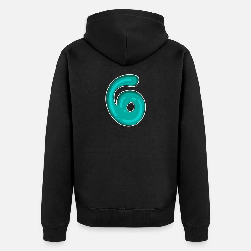 Numéro 6 Numéro - Veste à capuche bio Premium Unisexe - noir