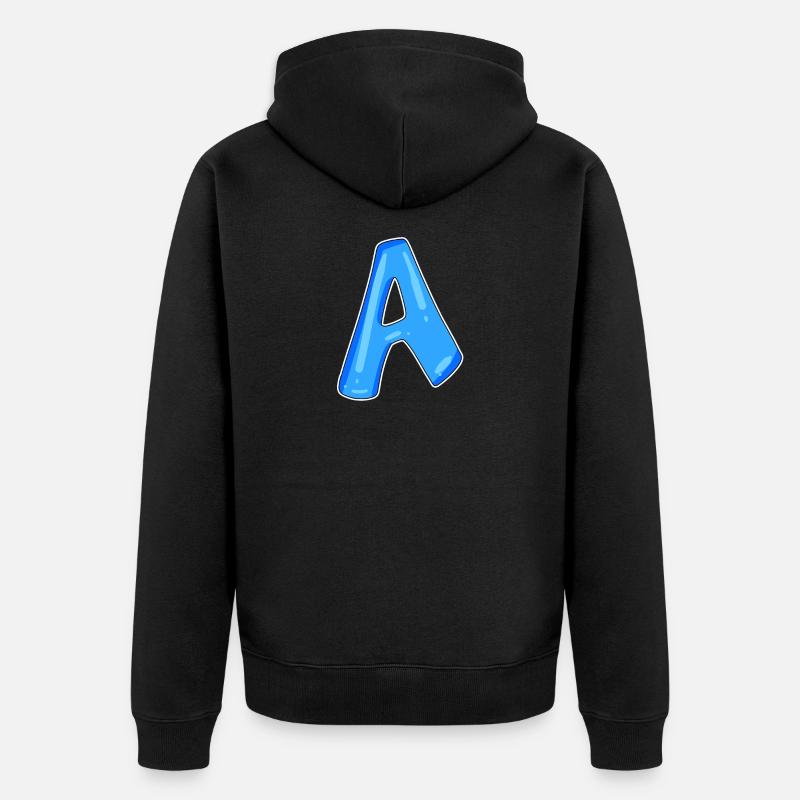 point A Point initial - Veste à capuche bio Premium Unisexe - noir