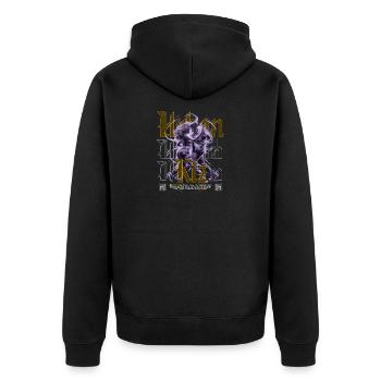 Kizomba Social Perspective Urban Kiz - Unisex Premium Organic Zip Hoodie - black - Back - Nico (187cm)
