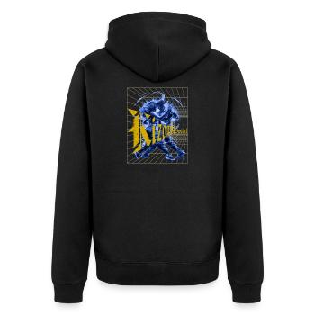 Kizomba Social Perspective Urban Kiz - Unisex Premium Organic Zip Hoodie - black - Back - Nico (187cm)