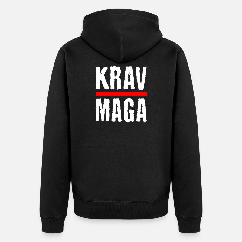 Cool Krav Maga Design - Autodéfense - Veste à capuche bio Premium Unisexe - noir