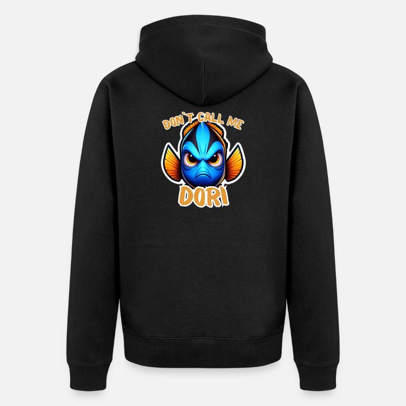 Dori en colère - Veste à capuche bio Premium Unisexe - noir
