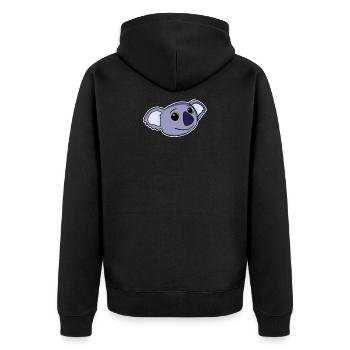 Koala Tête d’ours - Veste à capuche bio Premium Unisexe - noir - Dos - Nico (187cm)