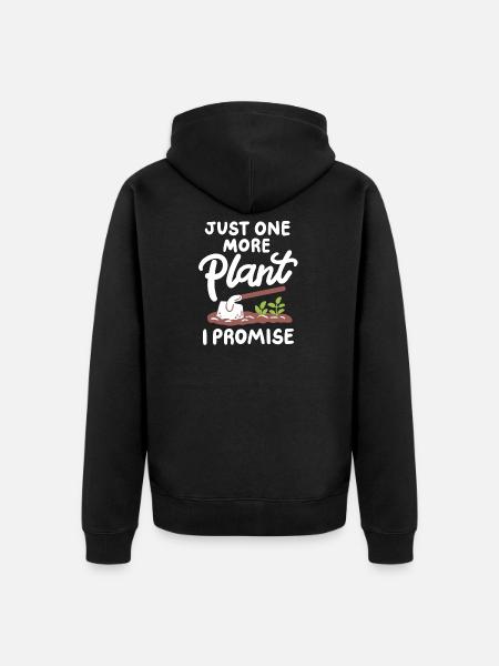 Gartenarbeit Gärtner - Unisex Premium Bio Zip Hoodie - Schwarz
