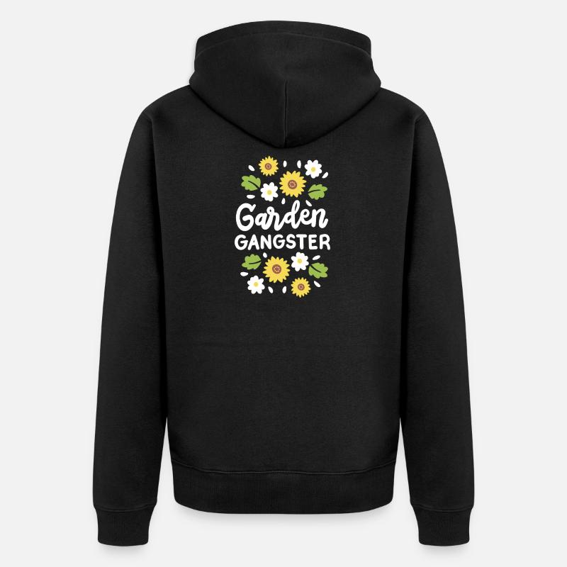 Garten Gartenarbeit - Unisex Premium Bio Zip Hoodie - Schwarz