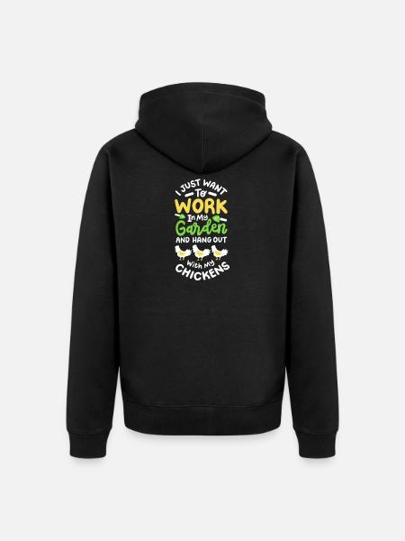Garten Gartenarbeit - Unisex Premium Bio Zip Hoodie - Schwarz