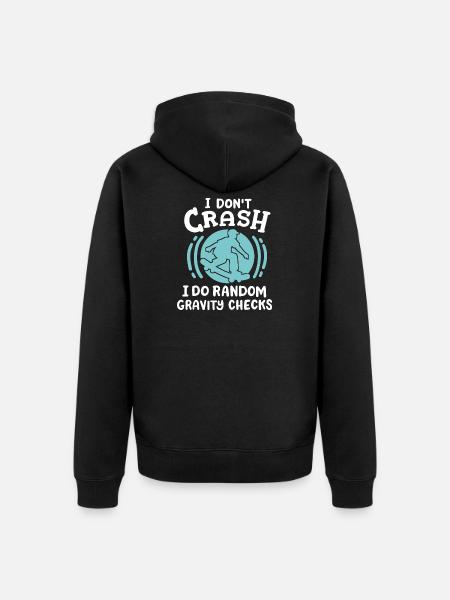 Skateboard Skateboarding Skateboarder - Unisex Premium Bio Zip Hoodie - Schwarz
