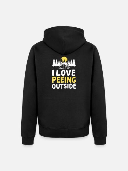 Camping Camper - Unisex Premium Bio Zip Hoodie - Schwarz