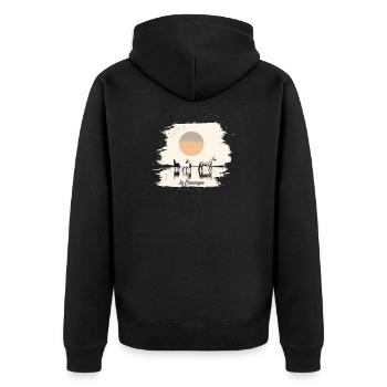 La Camargue - Veste à capuche bio Premium Unisexe - noir - Dos - Nico (187cm)
