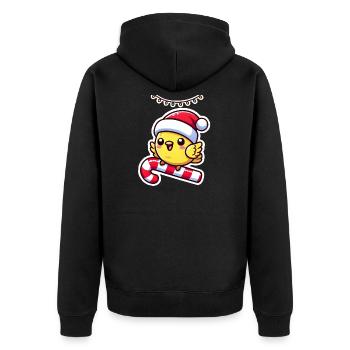 Canaries de Noël - Veste à capuche bio Premium Unisexe - noir - Dos - Nico (187cm)