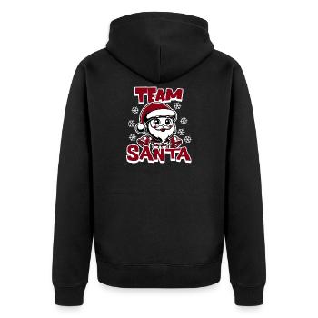 Équipe du Père Noël - Veste à capuche bio Premium Unisexe - noir - Dos - Nico (187cm)