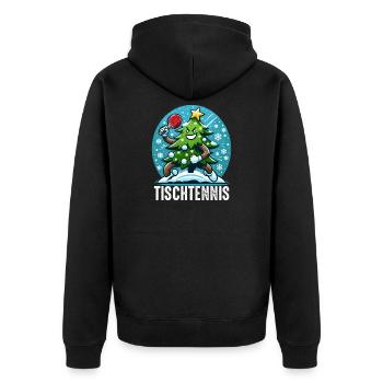 Ping Pong Arbre de Noël Costume Arbre de Noël Père Noël - Veste à capuche bio Premium Unisexe - noir - Dos - Nico (187cm)