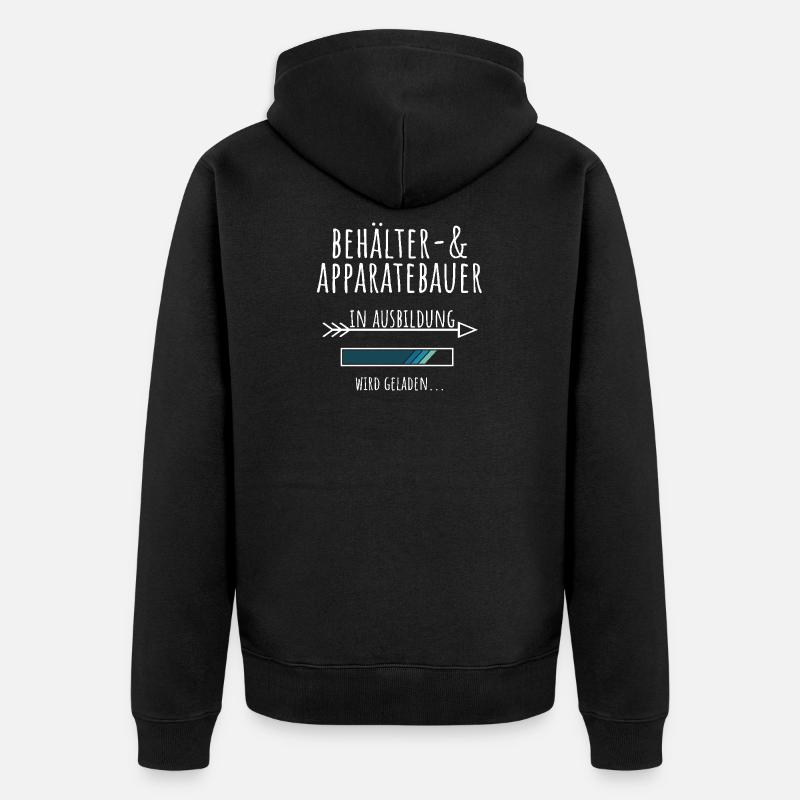 Behälter und Apparatebauer Ausbildung Beruf - Unisex Premium Bio Zip Hoodie - Schwarz