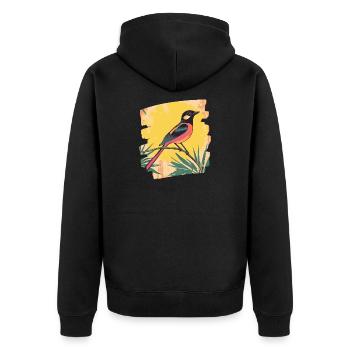 Canari - Veste à capuche bio Premium Unisexe - noir - Dos - Nico (187cm)