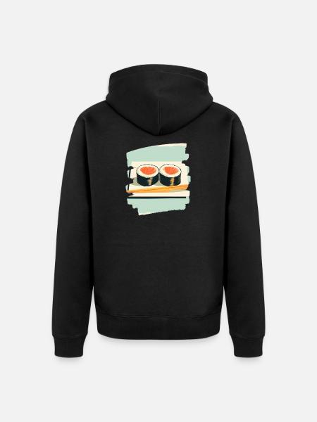 Sushi - Veste à capuche bio Premium Unisexe - noir