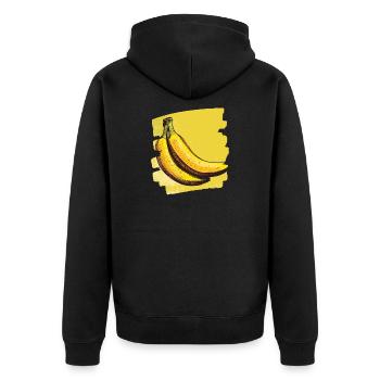 Banane - Veste à capuche bio Premium Unisexe - noir - Dos - Nico (187cm)