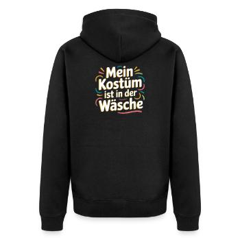 Costume Is In The Lingerie Cologne Carnival Disguise - Unisex Premium Organic Zip Hoodie - black - Back - Nico (187cm)
