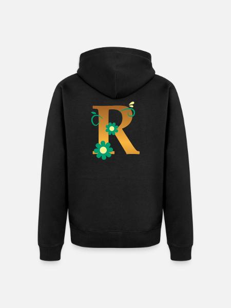 R - Veste à capuche bio Premium Unisexe - noir