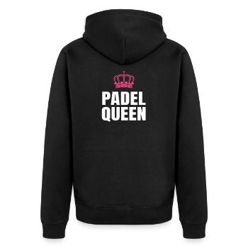 Reine du padel - Veste à capuche bio Premium Unisexe - noir - Dos - Nico (187cm)