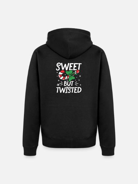 Sweet but twisted - Unisex Premium Bio Zip Hoodie - Schwarz