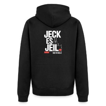 Cologne Jeck Es Jeil Carnaval de Cologne Dom Kölsch Kölle - Veste à capuche bio Premium Unisexe - noir - Dos - Nico (187cm)