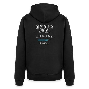 Analyste en cybersécurité Cadeau Profession Formation - Veste à capuche bio Premium Unisexe - noir - Dos - Nico (187cm)