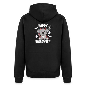 Costume de diable mignon Koala Joyeux Halloween pour enfants - Veste à capuche bio Premium Unisexe - noir - Dos - Nico (187cm)