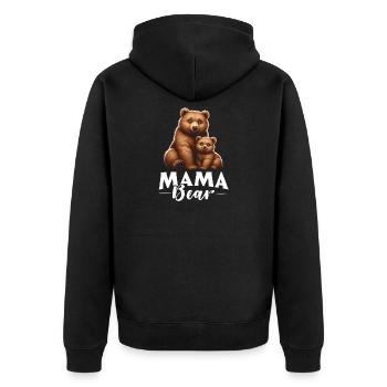 Mama Bear Fête des Mères Mère Parent Mama Bear - Veste à capuche bio Premium Unisexe - noir - Dos - Nico (187cm)