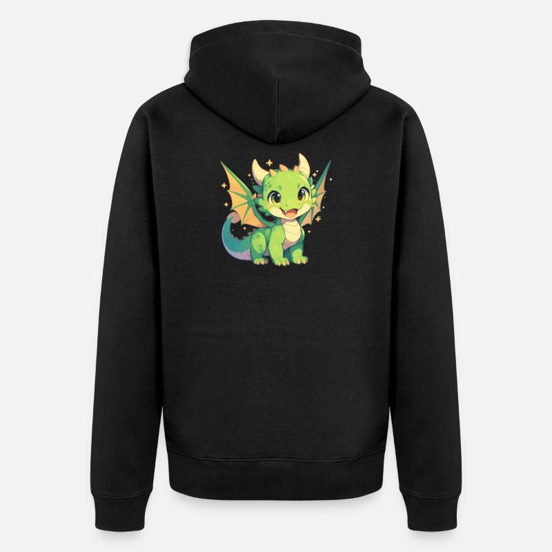 Dragon Dragon - Veste à capuche bio Premium Unisexe - noir