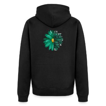 Ce n’est pas grave si la seule chose est l’haleine - Veste à capuche bio Premium Unisexe - noir - Dos - Nico (187cm)