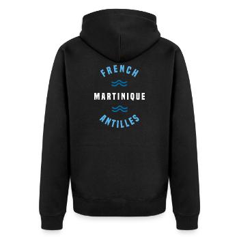 Iles Caraibes French Antilles Tropical - Veste à capuche bio Premium Unisexe - noir - Dos - Nico (187cm)