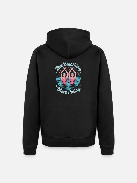 Synchronschwimmen Kunstschwimmen Wassersport - Unisex Premium Bio Zip Hoodie - Schwarz
