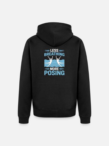 Synchronschwimmen Kunstschwimmen Wassersport - Unisex Premium Bio Zip Hoodie - Schwarz