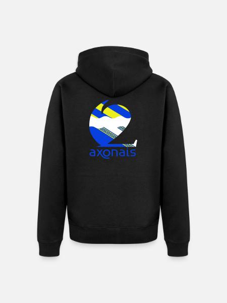 Axonais - Veste à capuche bio Premium Unisexe - noir