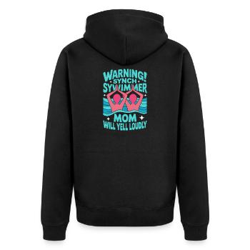Natation synchronisée Natation artistique Sports nautiques - Veste à capuche bio Premium Unisexe - noir - Dos - Nico (187cm)