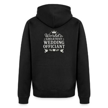De vrais poussins conduisant des bâtons - Veste à capuche bio Premium Unisexe - noir - Dos - Nico (187cm)