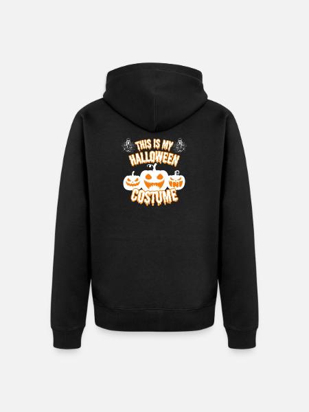 Scary Halloween Costume - Unisex Premium Organic Zip Hoodie - black
