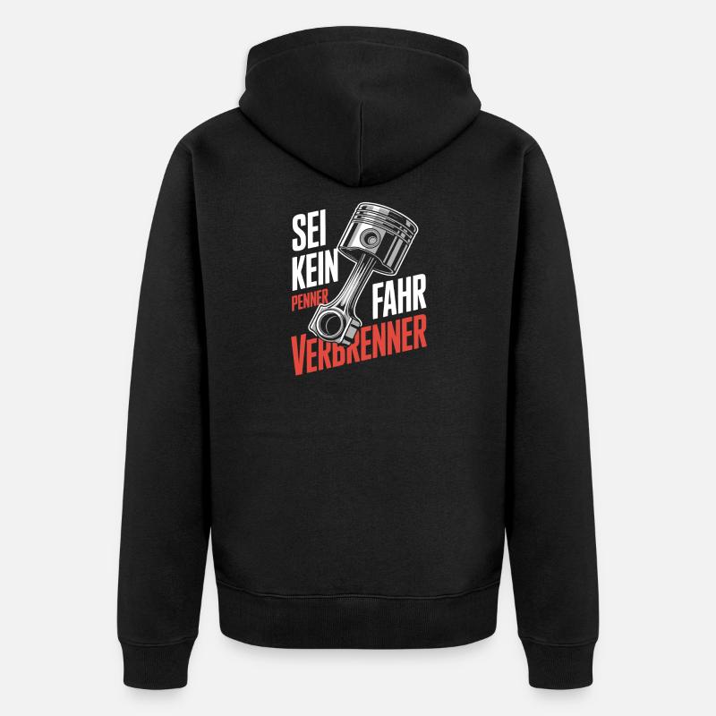 Pilotes - moteur à combustion - Veste à capuche bio Premium Unisexe - noir