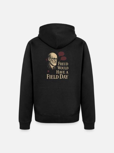 Future psychologist diagnose me - Unisex Premium Organic Zip Hoodie - black