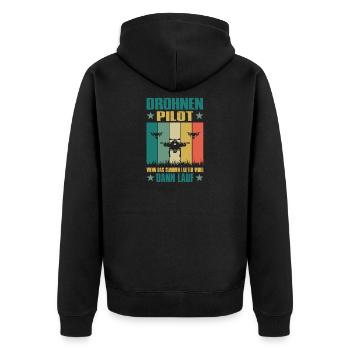 Accessoires de pilote de drone Drone Pilote de drone Cadeau - Veste à capuche bio Premium Unisexe - noir - Dos - Nico (187cm)