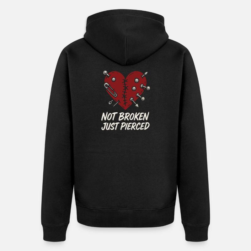 Piercing Addict Body Mod Enthusiast - Veste à capuche bio Premium Unisexe - noir