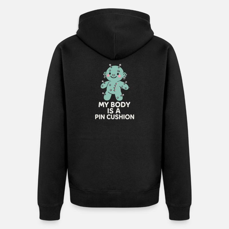 Piercing Addict Body Mod Enthusiast - Veste à capuche bio Premium Unisexe - noir