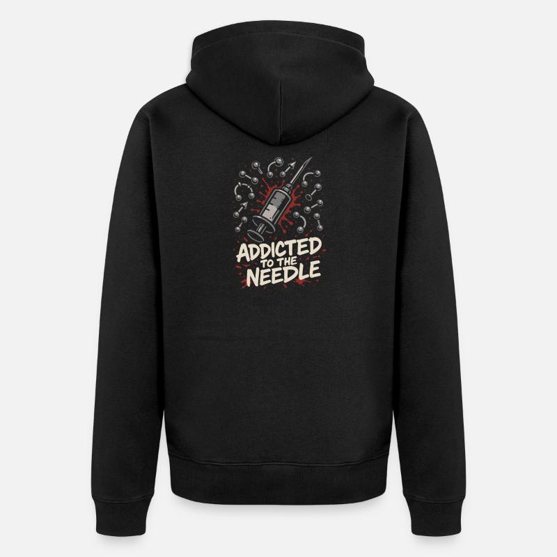 Piercing Addict Body Mod Enthusiast - Veste à capuche bio Premium Unisexe - noir