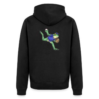 Frog Baseball Gant de baseball - Veste à capuche bio Premium Unisexe - noir - Dos - Nico (187cm)