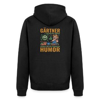 Jardinier Tueur Nature Paysagiste Cadeau - Veste à capuche bio Premium Unisexe - noir - Dos - Nico (187cm)