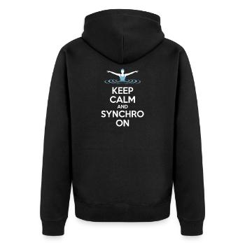 Natation synchronisée Natation artistique Sports nautiques - Veste à capuche bio Premium Unisexe - noir - Dos - Nico (187cm)